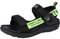 Youecci Sandales Garçon Chaussures de Plage Enfants Eté Bout Ouvert Sandal de Sport Outdoor 38 Noir Vert