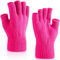 SATINIOR 2 Paar Damen- und Mädchen-Handschuhe in Einheitsgröße, Acryl, Pink (shade not specified), Frauenhandschuhe