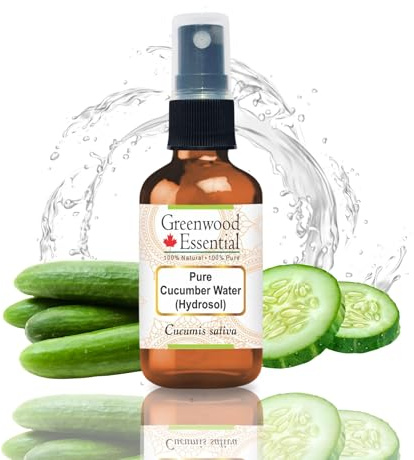 Greenwood Essential Naturreine Gurkenwasser (Hydrosol) (Cucumis sativus) Natürliche therapeutische Qualität 100ml (3.38 oz)