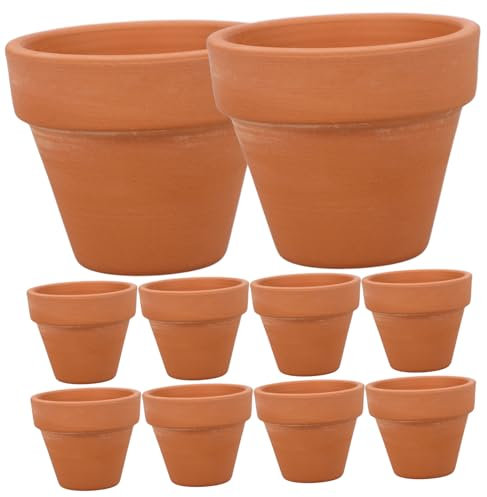 DOITOOL Pot Terre Cuite 5,5cm 10 Pièces Petit Mini Pots en Céramique Poterie Planteur Fleur Cotta Pots Succulentes Pépinière Pots pour Intérieur Extérieur Plantes De Pot Plantation Lot Terre
