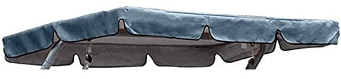 NSXIN Sonnendach Ersatzdach Gartenschaukel für Hollywoodschaukel 3 Sitzer Dachbezug Dachplane, Wasserdichtes Dach Bezug für Gartenschaukel, UV-Schutz, 195x125x15cm (Marine)
