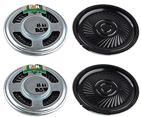 Jopto 4PCS 0,5 W 8 ohmios Mini Altavoz Interno Imán Altavoz 40 mm Imán Interno de Repuesto Mini DVD EVD Altavoz en Miniatura DIY