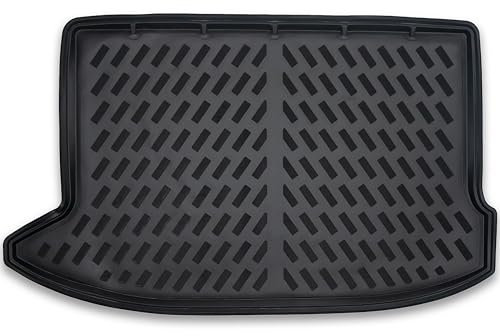 ELMASLINE Kofferraumwanne für Dacia SANDERO 2 (II) 2012-2020 | Extra hoher 5cm Rand | 3D Gummi Kofferraummatte