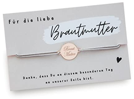 Armband Brautmutter 925er Silber Rosé vergoldet/Geschenk/Hochzeit/JGA/Verlobung/Schwiegermutter/Mutter