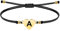 Bracciale a filo con lettere acciaio in inox-cuore con iniziali A-Z-bracciale da donna e da uomo fatto a mano-regalo per coppia-mamma e amicizia-Acciaio inossidabile
