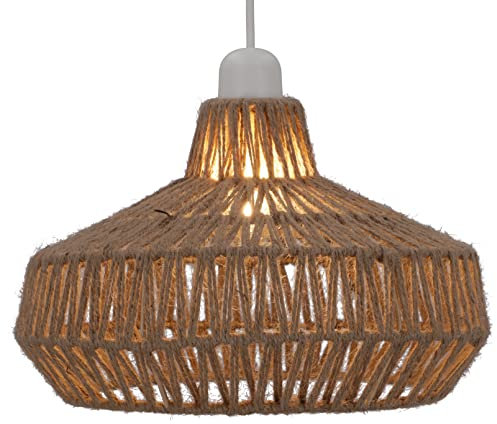 GURU SHOP Deckenlampe/Deckenleuchte, in Bali Handgemacht aus Naturmaterial - Modell Micaso, 21x32x32 cm