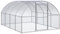 vidaXL Outdoor Hühnerstall 3x4x2m Verzinkter Stahl Hühnerhaus Geflügelstall