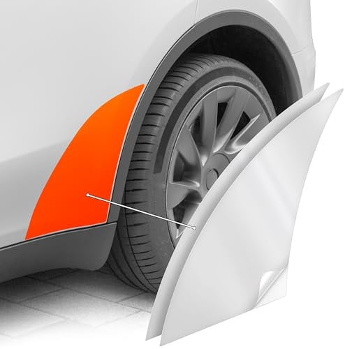 Luxshield Radlaufschutz Folie Komplettset für Tesla Model Y I 2020-2025 - Radkasten, Lackschutzfolie, Steinschlagschutz - Transparent glänzend Selbstklebend