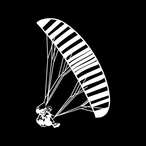 MACMRD Auto Aufkleber Autoaufkleber Interessante Paragliding Applikation Mode PVC Körper Dekoration Motorrad Autos Zubehör Wasserdichter Aufkleber