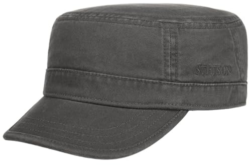 Stetson Gosper Army Cap Urban Fullcap 100% Coton UV-Schutz 40+ Unisexe Ete Hiver