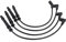 Leapiture 4-teiliges Zündkabel-Set, 8200713680 Auto-Zündleitung Funkenkabel 8200486877 Ersatz zündkabel Für Dacia Logan MCV II 2013/02-2019/12