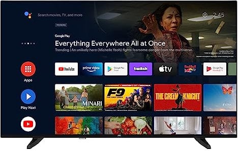 JVC LT-55VA3355 55 Zoll Fernseher/Android Smart TV (4K Ultra HD, HDR Dolby Vision, Triple-Tuner, Bluetooth, Dolby Atmos) [2023], Schwarz