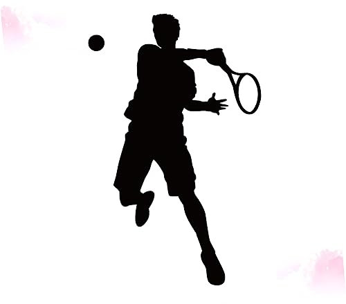 OSALADI Sport-wandaufkleber Tennis-wandkunst Aufkleber Für Wohnzimmer Schlafzimmer Badezimmer Entfernbare Wanddekoration