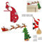 3 piezas Decoración Navidad Puerta Entrada, Adornos de Navidad Navideños para Puertas, Casa de Navidad Decoración, Adorno para la Puerta de Entrada, Decoraciones Divertidas del Marco de la Puerta