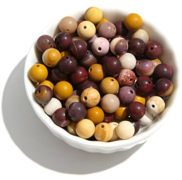 Natürliche Matte Stein Perlen 6mm Mookaite Runde Edelstein Perlen Spacer Charme Energie Heilung Perlen DIY für Armband Halskette Ohrringe Schmuck machen