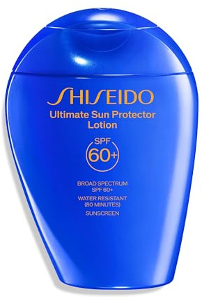 Shiseido Ultimate Sun Protector Lotion - 150 mL - Invisible Broad-Spectrum SPF 60+ Sunscreen for Face & Body - Lightweight Formula - All Skin Types - Free of Oxybenzone & Octinoxate