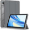 TOPCASE Funda Transparente PC Respaldo para Blackview Tab 70 WiFi/Tab 8 WiFi/Tab 30 Tablet 10.1 Pulgadas,TPU Ultra Delgado Clara Soporte Carcasa con Auto-Sueño/Estela,Gris