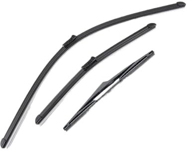 Coche Limpiaparabrisas Para Ford Para Kuga MK1 2008 2009 2010-2012 Limpiaparabrisas Delantero Trasero Conjunto 24''+17''+13''