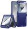 CENMASO for Samsung Galaxy Z Flip 7 FE/Z Flip 6 Case with Screen Protector & Hinge Protection, Ultra-Thin Shockproof Protection Case for Galaxy Z Flip 7 FE/Z Flip 6(Blue)