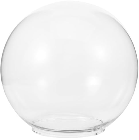 ABOOFAN Clear Globe Glass Lampshade 6 Inch Replacement Light Cover for Pendant Lights Decorative Indoor Lamp Shade