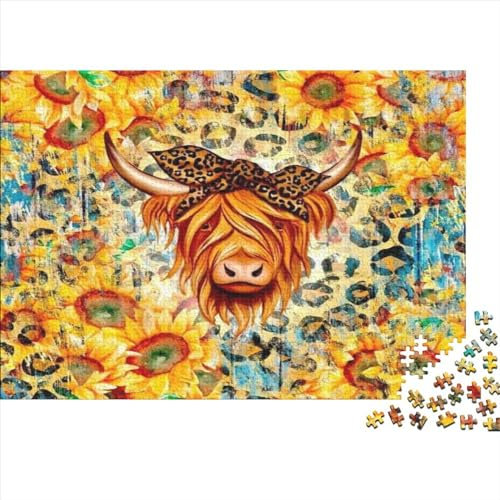 Yak Jigsaw Puzzle Für Sohn/Kinder Familie Zusammen 300 Schlafzimmer Dekoration Puzzles Erwachsene 300 Stück Holz Puzzle Spiel Kinder Geschenk 300pcs (40x28cm)