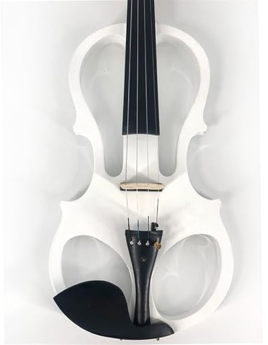 Violine Handgemachte Elektronische Violine Für Anfänger Mit Set(White)