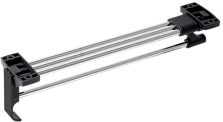 Kleiderstange Schrank Ausziehbare Kleiderstange, Freistehend für Schrank, Kleiderbügel, Platzsparend, Organizer, Befestigung Oben, Einfache Kleiderstange für Haushaltswaren, Muss Gebohrt Werden(30cm(1