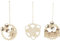 Erzgebirge Palast Saico Christbaumschmuck DREI Haselnüsse für Aschenbrödel - 3er-Set - 8,5 cm