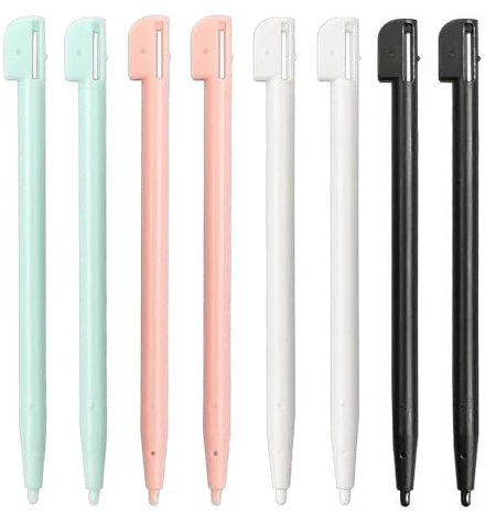 Sarini Lot de 8 Stylets pour 3DS XL 3DS NDS DS Lite DSL NDSL Console Tip Accessoires de Console de Jeu 4 Couleurs