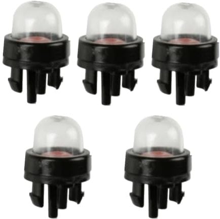 Uxsjakjsd 5 PCS Snap in Primer Bulb Black Chainsaw Parts for 2-Cycle Small Engine Leaf Blower String Trimmer Brush Cutter Chainsaw