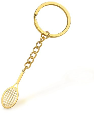 Porte-clés de sport pour homme et femme Football Tennis Baseball Bowling Basketball Volleyball Rugby Bijoux pour fans de sport (Tennis-G)