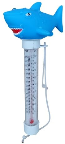 Pool-Temperatursensor – Pool-Temperatur-Monitor für Tiere, Pool-Thermometer – große schwimmende Wassertemperaturanzeige mit Pissseil