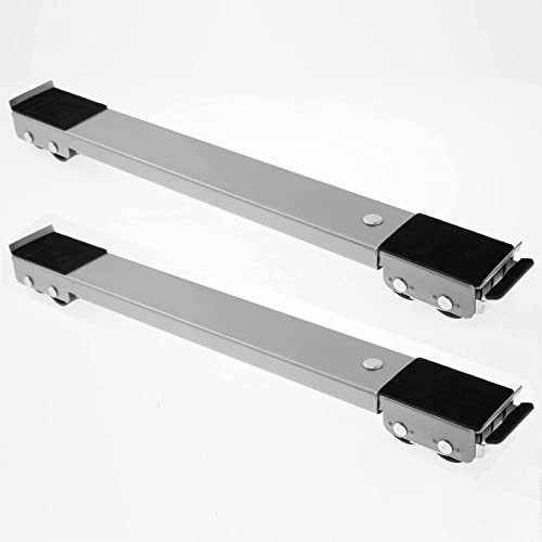 Universal Mobile Refrigerator Stand Adjustable Washing Machine Base with 24 Locking Wheels 45-70 cm Height for Dryer & Fridge Max Load Capacity 300 kg