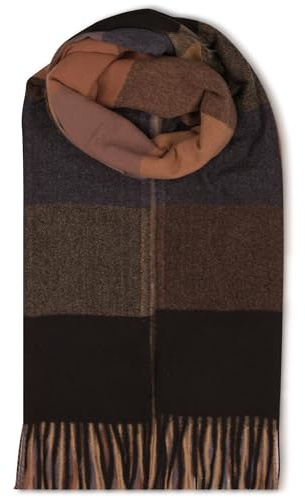 malito - Damen Modeschal - weicher XXL Viskosemix Schal - Winterschal Karo-Design modern & lang - Pashmina Stola Kaschmir S602