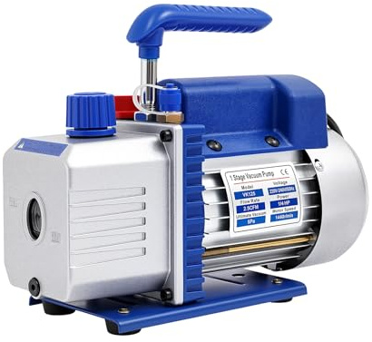 Vakuumpumpe Set Klimaanlage, 2.5CFM 800-4000psi Unterdruck Vakuum Kompressor mit Verteiler, Hand Vakuumpumpe für R134a R410a System, Automobil-Klimaanlagen