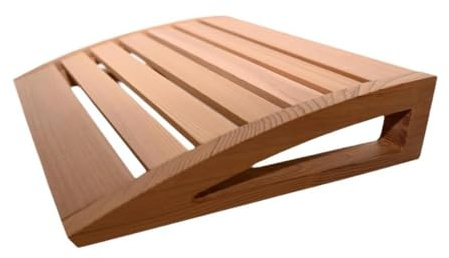 Ｚｉａｌｏｆｉ Holz Kopfstütze Sauna Winter Holzkissen Badezimmerzubehör Kopfstütze