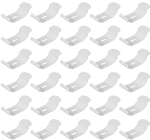 HARY 20PCS Blind Brackets, Vertical Blind Top Fix Brackets, White Window Blinds Accessories, Adjustable Mounting Hardware, for Headrail Track Easy Installation Secure Support, for Home and Office
