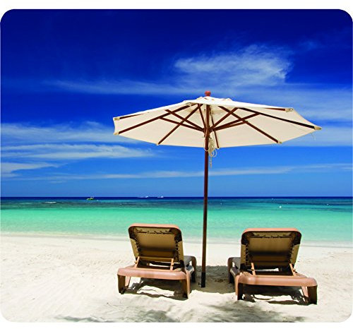 Fellowes Tapis de Souris recyclé Base en Caoutchouc antidérapante–Facile à Nettoyer–Fabriqué à partir de matériaux recyclés–Compatible Souris Optique et Laser–228 x 203 x 2 mm– Chaises de Plage