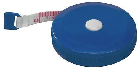 EMI Body Medical Retractable Soft Tape Measure with Dual-Scale in and CM - Measuring Tape for Body, Sewing, Tailoring, Fabric, Weight Loss & Medical Use- Blue EAM-400B