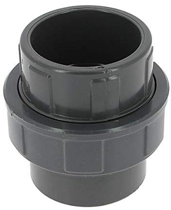 Raccord union PVC pression noir droit - Femelle Ø 63 mm - Girpi