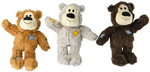 Kong Wild Knots Hundespielzeug, Bären, langlebig, 3 Stück