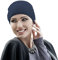 Masumi Headwear Strickmütze | Modische Wintermütze für Frauen, die mit Haarausfall leben, Anja (Marine), blau, M/Einheitsgröße