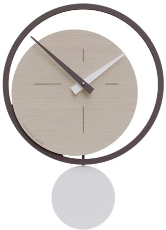 CalleaDesign - Eclipse Pendeluhr, gekalkt Eiche