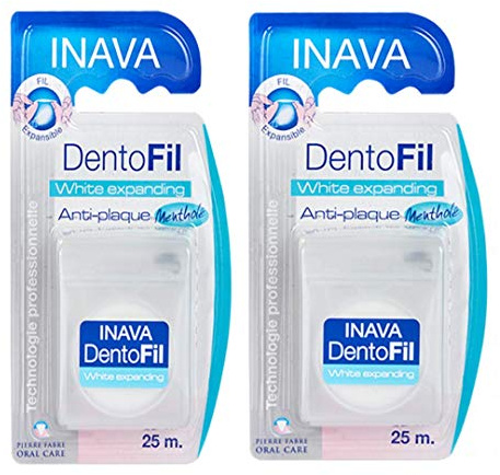 Inava Dentofil White Expanding Mentholé 25 metri Confezione da 2