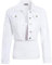 SS7 Womens Short Cropped Denim Jacket White