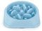 Txyk Gamelle d'alimentation Lente pour Chiens, Alimentation Ralentie et Interactive pour Les Animaux Bleu Durable de Cuvette d'eau de Boisson d'animal familier antidérapant carré Bleu