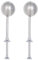 HULISEN W0826 Set of 2 Flour Duster for Baking, Powdered Sugar Shaker Duster, 18/8 Stainless Steel Pick Up and Dust Flour Sifter with Spring-Operated Handle for Easy One-Handed Operation