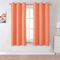 DUALIFE Burnt Coral Verdunkelungsvorhang für Mädchen, Schlafzimmer, Korallenvorhänge, 137 cm Länge, 2 Paneele, solide, wärmeisolierte Raumverdunkelungsvorhänge mit Ösen, 96 x 137 cm (B x L)