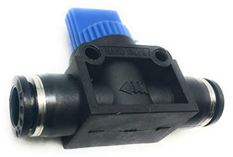 Pneumatik Druckluf Absperrventil Absperrhahn Kugel Schnellverbinder 4-10 mm (4 mm)