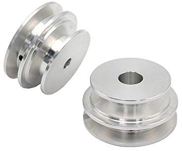Riemenscheibe aus Aluminiumlegierung, 50/60 mm, 8–20 mm, starre Bohrung, Riemenscheibe für Motorwelle (20 mm)